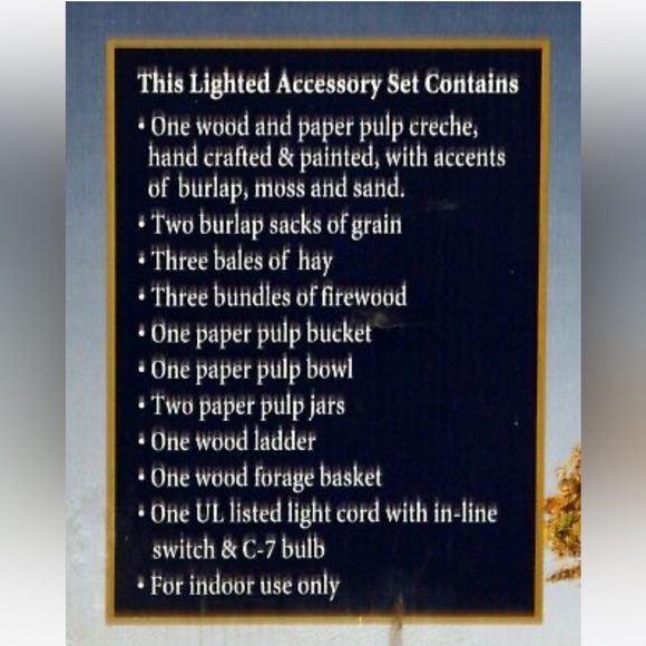 Special Times 16 Piece Wood Creche & Accessory Set Nativity Scene - NO FIGURES - Picture 5 of 5